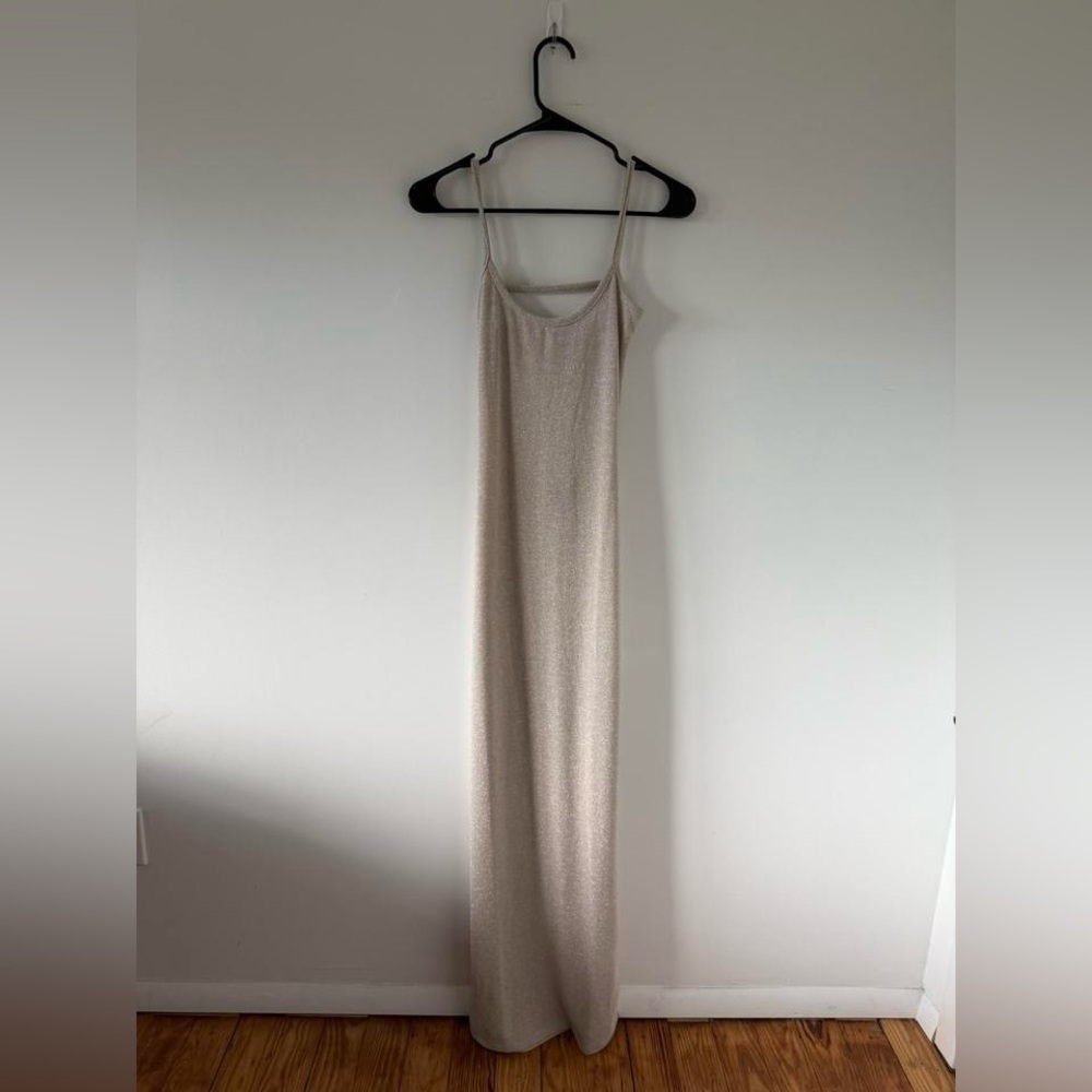 Forever 21 Light tan maxi slip dress